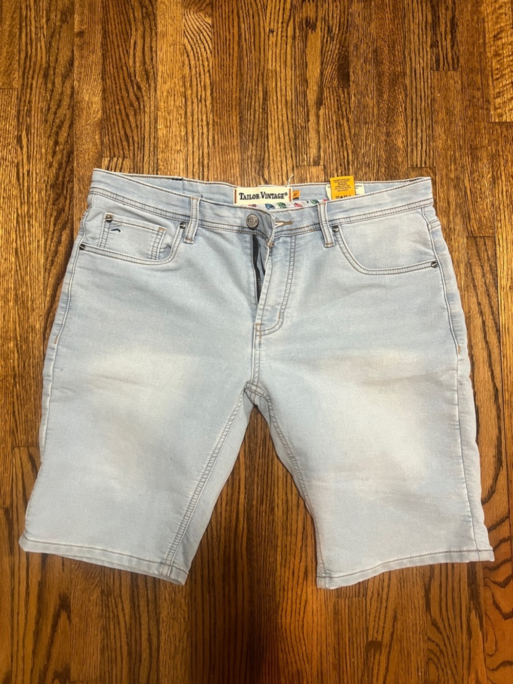 Tailor Vintage Pale Blue Men’s Denim Shorts